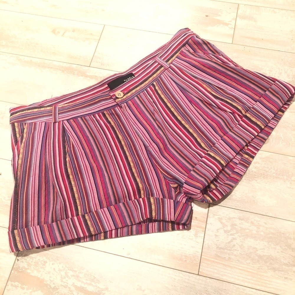Kaisely shorts southwest style stripe pink XL